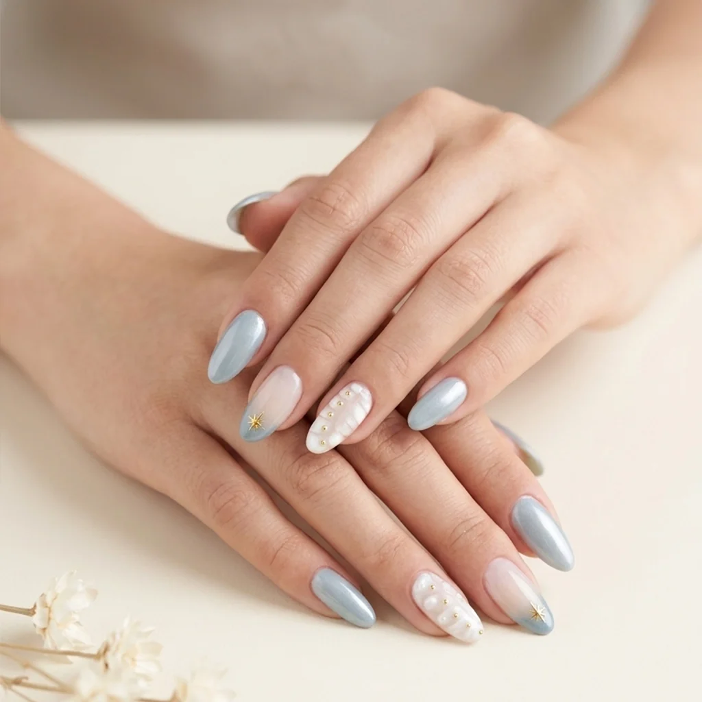 Détail d’une création nail art Bono Beauty